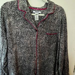 DKNY ANIMAL PRINT TOP AND BOTTOM PAJAMAS